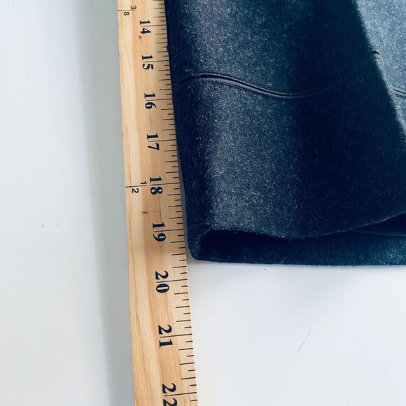 Harve Benard Cropped Pants 10 VINTAGE Charcoal Gray Wool Blend NEW Dead Stock - Picture 5 of 9